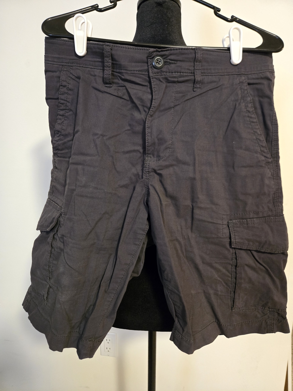 Sonoma Black Men's Cargo Shorts with Side Pockets